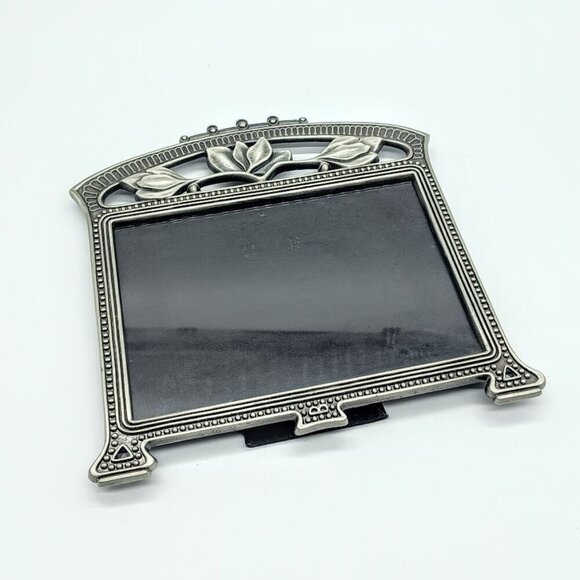 Vintage Weston Gallery Antique Floral Pewter Picture Frame - Picture 4 of 8